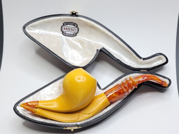 MBSD Meerschaum Masters Sadik Yanik Block Meerschaum Tobacco Pipe, 9mm Filter [SOLD OUT] - Image 17