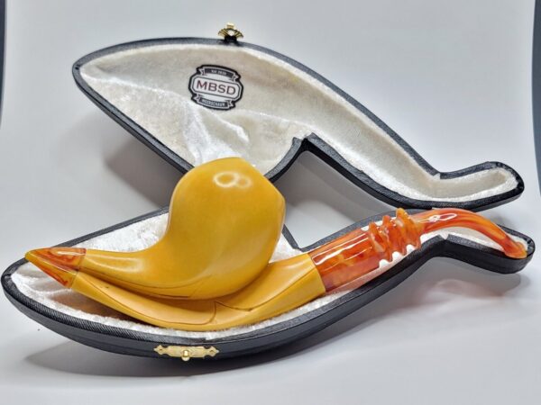 MBSD Meerschaum Masters Sadik Yanik Block Meerschaum Tobacco Pipe, 9mm Filter [SOLD OUT] - Image 18