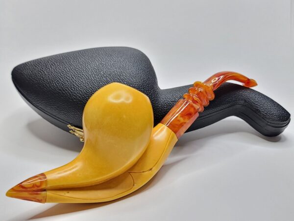 MBSD Meerschaum Masters Sadik Yanik Block Meerschaum Tobacco Pipe, 9mm Filter [SOLD OUT] - Image 3
