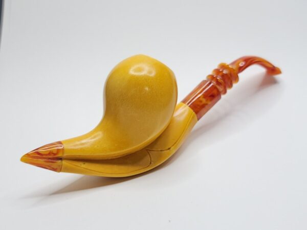 MBSD Meerschaum Masters Sadik Yanik Block Meerschaum Tobacco Pipe, 9mm Filter [SOLD OUT] - Image 4