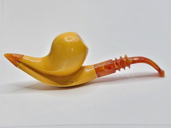 MBSD Meerschaum Masters Sadik Yanik Block Meerschaum Tobacco Pipe, 9mm Filter [SOLD OUT] - Image 5