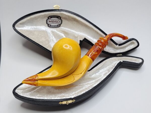 MBSD Meerschaum Masters Sadik Yanik Block Meerschaum Tobacco Pipe, 9mm Filter [SOLD OUT] - Image 7