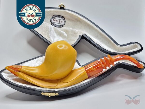 MBSD Meerschaum Masters Sadik Yanik Block Meerschaum Tobacco Pipe, 9mm Filter [SOLD OUT]