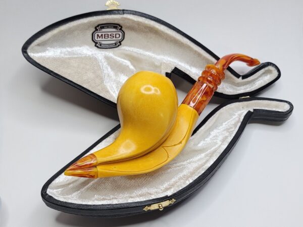 MBSD Meerschaum Masters Sadik Yanik Block Meerschaum Tobacco Pipe, 9mm Filter [SOLD OUT] - Image 8
