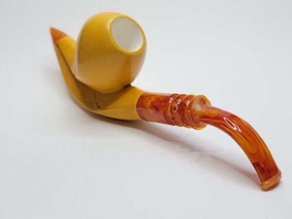 MBSD Meerschaum Masters Sadik Yanik Block Meerschaum Tobacco Pipe, 9mm Filter [SOLD OUT] - Image 9