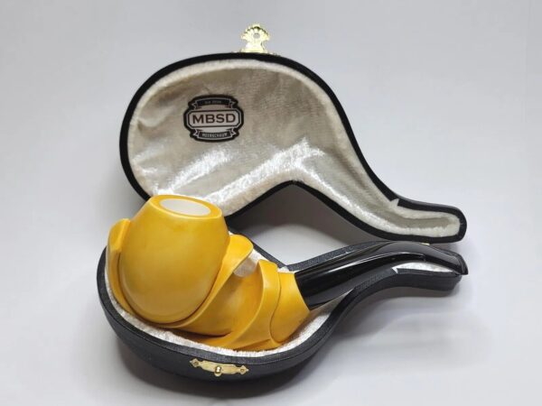 MBSD Meerschaum Masters Sadik Yanik Freehand Block Meerschaum Tobacco Pipe, 9mm [SOLD OUT] - Image 4