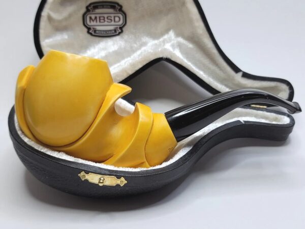 MBSD Meerschaum Masters Sadik Yanik Freehand Block Meerschaum Tobacco Pipe, 9mm [SOLD OUT] - Image 5