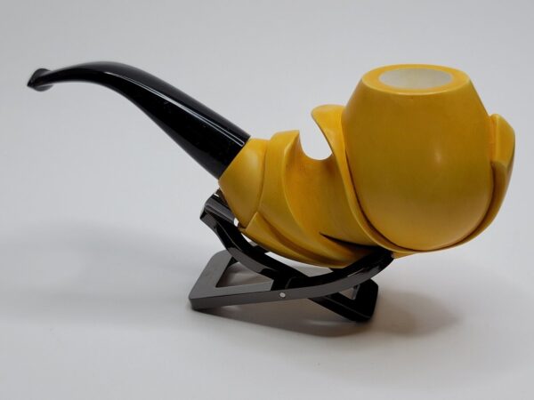 MBSD Meerschaum Masters Sadik Yanik Freehand Block Meerschaum Tobacco Pipe, 9mm [SOLD OUT] - Image 8
