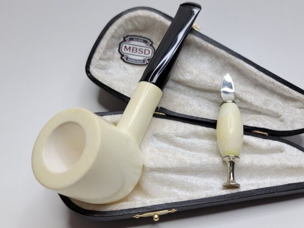 MBSD Meerschaum Masters Sadik Yanik Pot Block Meerschaum Tobacco Pipe, 9mm,... [SOLD OUT] - Image 4