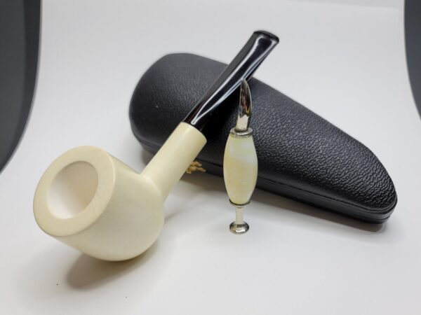 MBSD Meerschaum Masters Sadik Yanik Pot Block Meerschaum Tobacco Pipe, 9mm,... [SOLD OUT] - Image 6