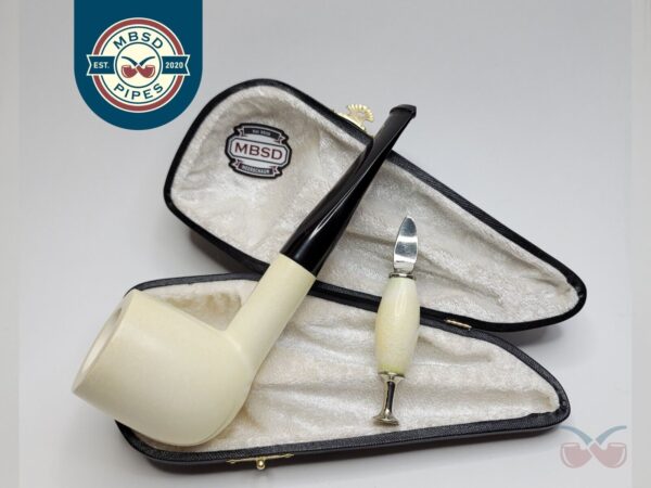 MBSD Meerschaum Masters Sadik Yanik Pot Block Meerschaum Tobacco Pipe, 9mm,... [SOLD OUT]