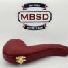Medium Sized Hand Carved Block Meerschaum Pipe With Lattice Design w Fitted Case [SOLD OUT] - Image 4