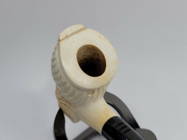 Medium Sized, Vintage Hand Carved Meerschaum Pipe Of Bearded Man, Lightly Smoked [SOLD OUT] - Image 7