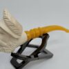 Medium Sized, Vintage Hand Carved Meerschaum Pipe Of Bearded Man, Lightly Smoked [SOLD OUT] - Image 5