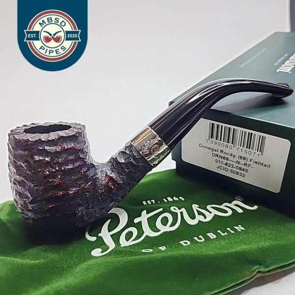 Peterson Donegal Rocky 69 Bent Billiard Briar Tobacco Pipe, Fishtail [SOLD OUT]