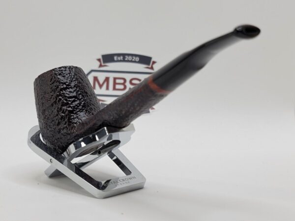 Rossi by Savinelli Sitting 8824 Rusticated Brandy Sitter Briar Tobacco Pipe, 6mm [SOLD OUT] - Image 12
