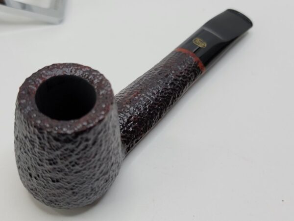 Rossi by Savinelli Sitting 8824 Rusticated Brandy Sitter Briar Tobacco Pipe, 6mm [SOLD OUT] - Image 13