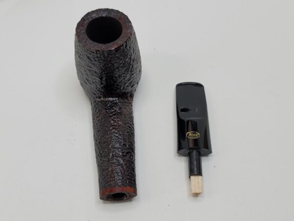 Rossi by Savinelli Sitting 8824 Rusticated Brandy Sitter Briar Tobacco Pipe, 6mm [SOLD OUT] - Image 16