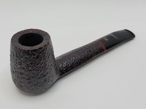Rossi by Savinelli Sitting 8824 Rusticated Brandy Sitter Briar Tobacco Pipe, 6mm [SOLD OUT] - Image 5