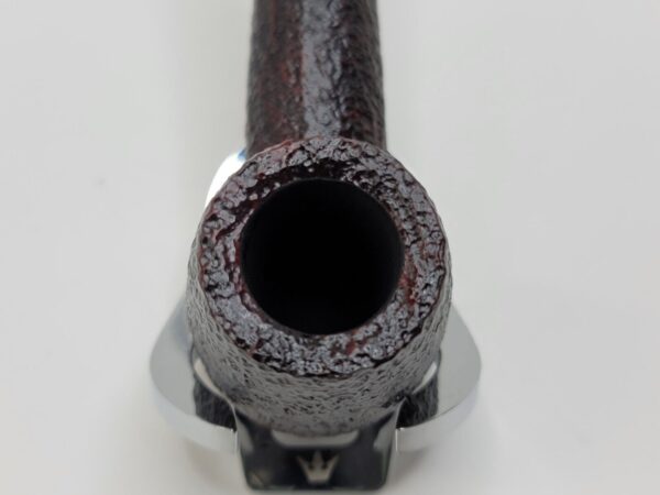 Rossi by Savinelli Sitting 8824 Rusticated Brandy Sitter Briar Tobacco Pipe, 6mm [SOLD OUT] - Image 8
