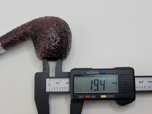 Savinelli Bianca Rusticated 616 Bent Billiard Briar Tobacco Smoking Pipe, 6mm [SOLD OUT] - Image 12