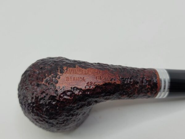 Savinelli Bianca Rusticated 616 Bent Billiard Briar Tobacco Smoking Pipe, 6mm [SOLD OUT] - Image 13