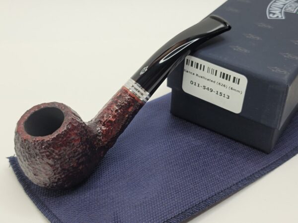 Savinelli Bianca Rusticated 616 Bent Billiard Briar Tobacco Smoking Pipe, 6mm [SOLD OUT] - Image 3