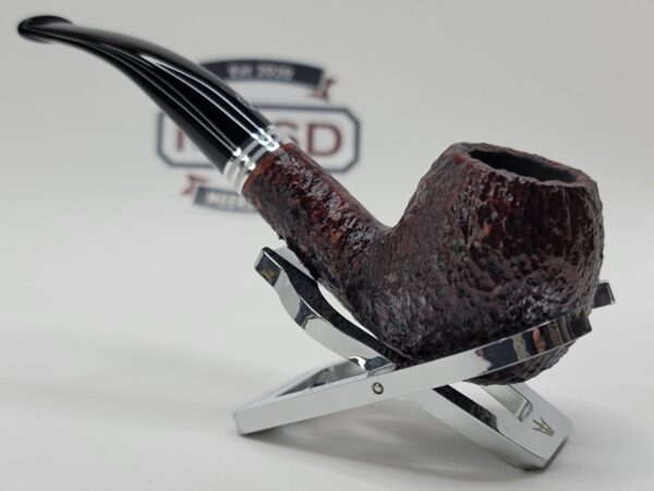 Savinelli Bianca Rusticated 616 Bent Billiard Briar Tobacco Smoking Pipe, 6mm [SOLD OUT] - Image 7
