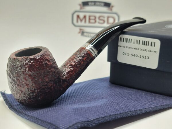 Savinelli Bianca Rusticated 616 Bent Billiard Briar Tobacco Smoking Pipe, 6mm [SOLD OUT]