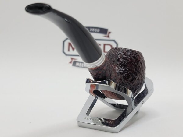 Savinelli Bianca Rusticated 616 Bent Billiard Briar Tobacco Smoking Pipe, 6mm [SOLD OUT] - Image 8