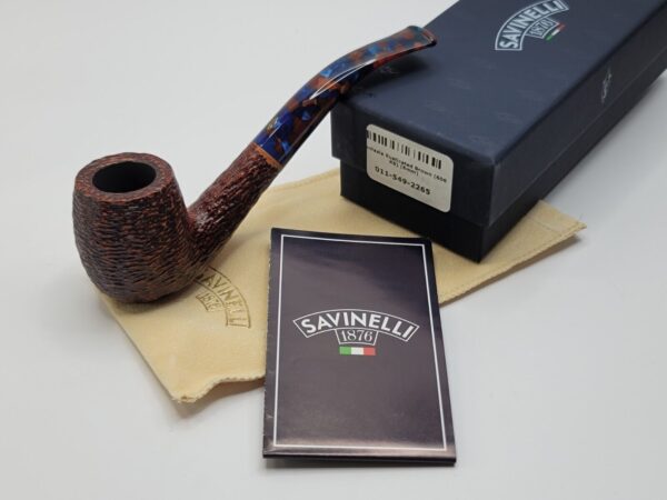 Savinelli Fantasia 606 KS Rusticated Bent Billiard Briar Smoking Pipe, 6mm [SOLD OUT] - Image 4