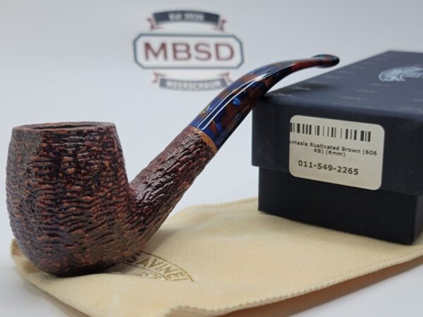 Savinelli Fantasia 606 KS Rusticated Bent Billiard Briar Smoking Pipe, 6mm [SOLD OUT]