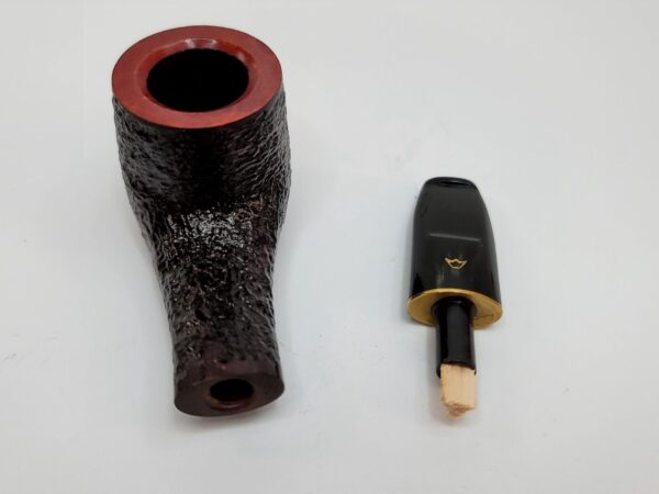 Savinelli Lolita 02 Brown Rusticated Bent Pot Briar Tobacco Pipe 6mm, New In Box [SOLD OUT] - Image 12