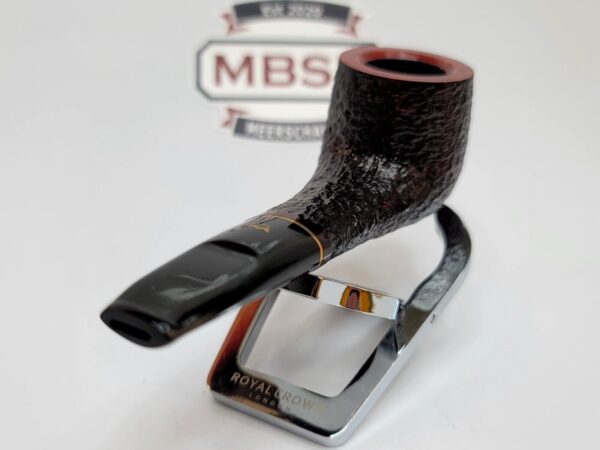 Savinelli Lolita 02 Brown Rusticated Bent Pot Briar Tobacco Pipe 6mm, New In Box [SOLD OUT] - Image 7