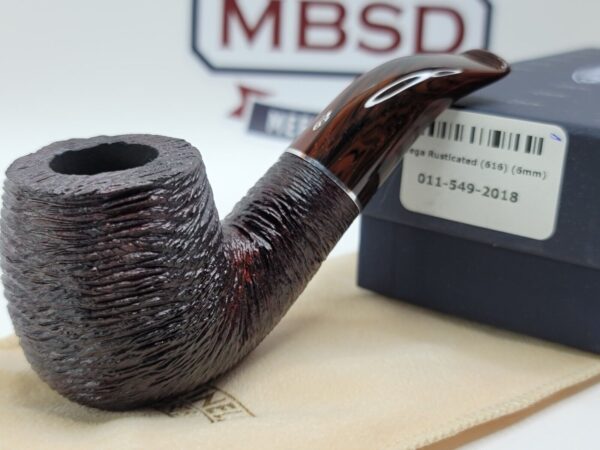 Savinelli Mega 616 Brownblast  Briar Tobacco Smoking Pipe, 6mm Filter [SOLD OUT] - Image 3