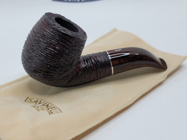 Savinelli Mega 616 Brownblast  Briar Tobacco Smoking Pipe, 6mm Filter [SOLD OUT] - Image 5