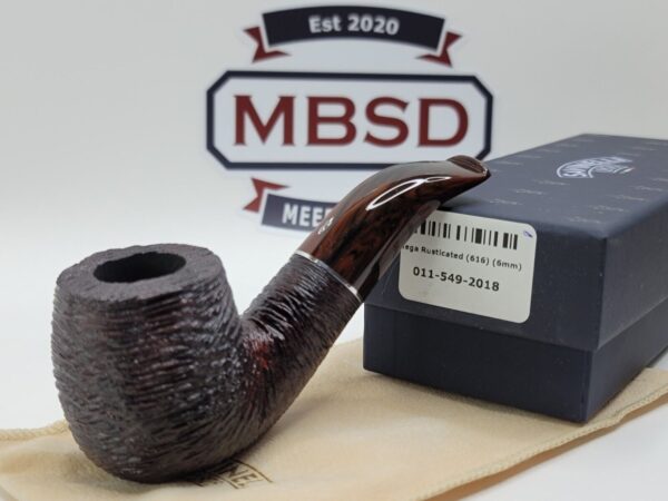 Savinelli Mega 616 Brownblast  Briar Tobacco Smoking Pipe, 6mm Filter [SOLD OUT]