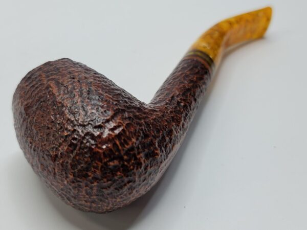 Savinelli Miele Rusticated 670 KS Bent Billiard Briar Tobacco Smoking Pipe, 6mm [SOLD OUT] - Image 19