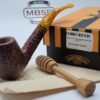 Savinelli Miele Rusticated 670 KS Bent Billiard Briar Tobacco Smoking Pipe, 6mm [SOLD OUT] - Image 3