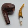 Savinelli Miele Rusticated 670 KS Bent Billiard Briar Tobacco Smoking Pipe, 6mm [SOLD OUT] - Image 24