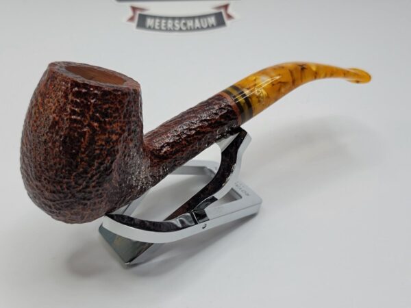 Savinelli Miele Rusticated 670 KS Bent Billiard Briar Tobacco Smoking Pipe, 6mm [SOLD OUT] - Image 9