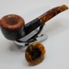 Savinelli Tortuga 305 Rusticated Briar Bent Pot Tobacco Pipe, 6mm [SOLD OUT] - Image 10