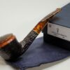 Savinelli Tortuga 305 Rusticated Briar Bent Pot Tobacco Pipe, 6mm [SOLD OUT]