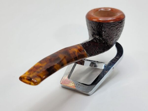 Savinelli Tortuga 305 Rusticated Briar Bent Pot Tobacco Pipe, 6mm [SOLD OUT] - Image 11