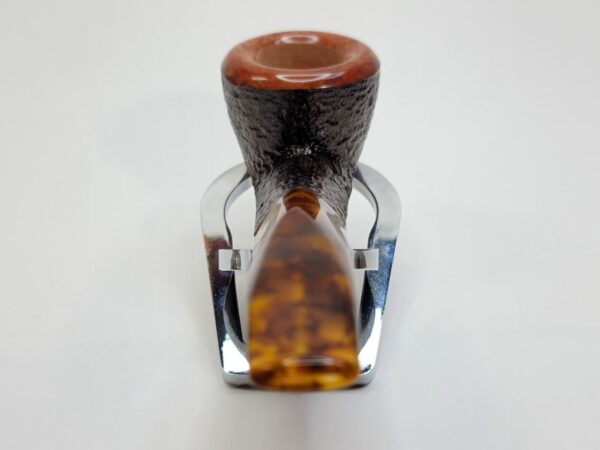 Savinelli Tortuga 305 Rusticated Briar Bent Pot Tobacco Pipe, 6mm [SOLD OUT] - Image 15