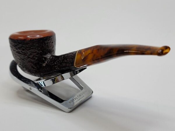 Savinelli Tortuga 305 Rusticated Briar Bent Pot Tobacco Pipe, 6mm [SOLD OUT] - Image 16
