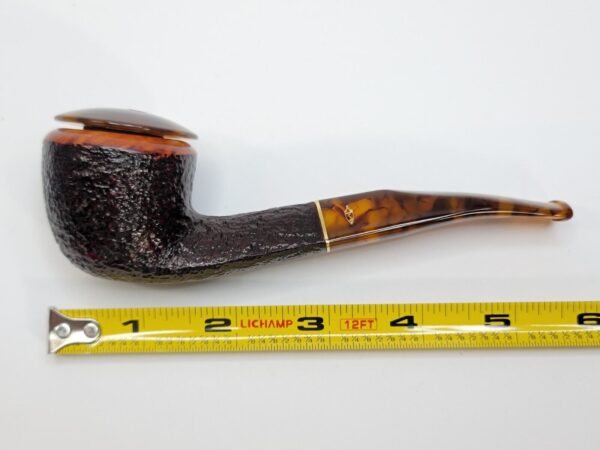 Savinelli Tortuga 305 Rusticated Briar Bent Pot Tobacco Pipe, 6mm [SOLD OUT] - Image 20