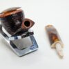 Savinelli Tortuga 305 Rusticated Briar Bent Pot Tobacco Pipe, 6mm [SOLD OUT] - Image 22