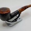 Savinelli Tortuga 305 Rusticated Briar Bent Pot Tobacco Pipe, 6mm [SOLD OUT] - Image 6