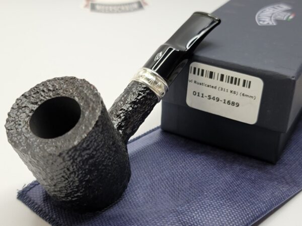Savinelli Trevi 311 KS Rusticated Poker Sitter Tobacco Pipe, 6mm [SOLD OUT] - Image 3